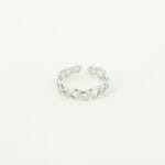 Hartjes ring zilver - Afbeelding 2