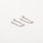 Chain oorbel zilver - Afbeelding 2