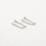 Chain oorbel zilver - Afbeelding 2