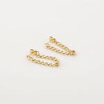 Chain oorbel goud - Afbeelding 2