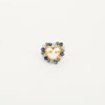 Ring met zwarte pareltjes - Afbeelding 2
