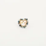 Ring met zwarte pareltjes - Afbeelding 2