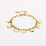 Armband met bedels goud - Afbeelding 2