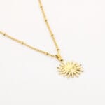 Ketting met zonnetje goud - Afbeelding 2